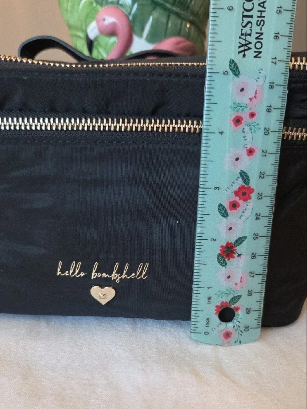 Victoria's Secret Hello Bombshell Black Travel Makeup Case and Pouch